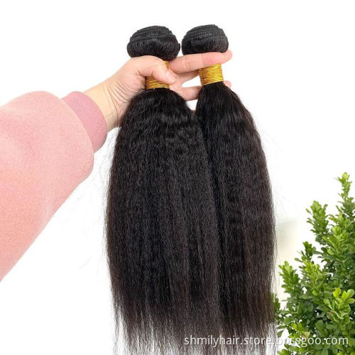 Wholesale Raw Indian Temple Hair 100% Human Hair Extension Bundle, Double Drawn Cuticle Aligned Mink Raw Virgin Human Hair